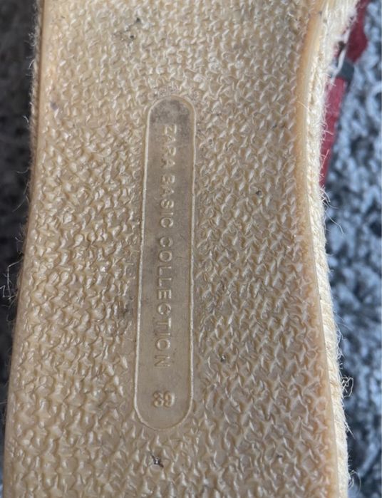 Vendo Alpercatas Zara - Tam. 39