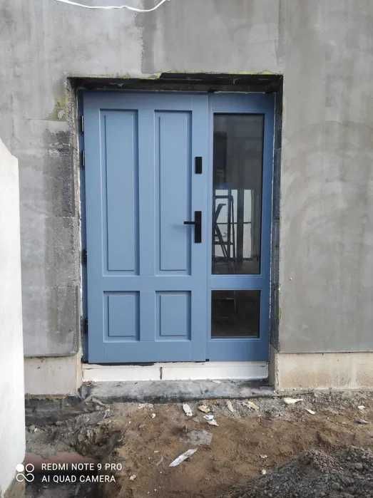 Drzwi wejściowe zewnętrzne drewniane od producenta dostawa gratis