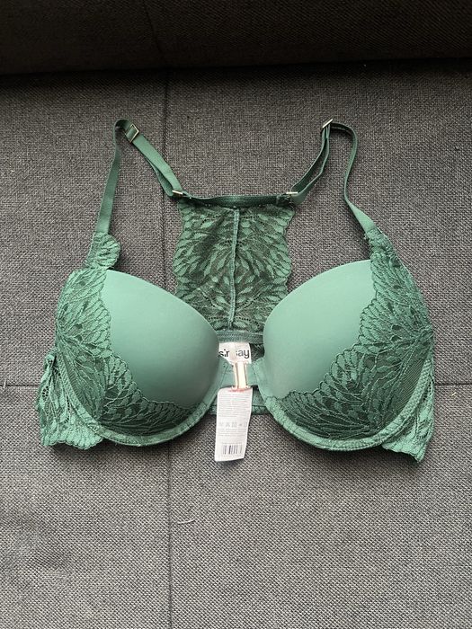 Смарагдовий мереживний бюстгальтер 80B — новий