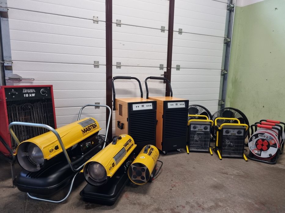 Osuszacze Powietrza, Nagrzewnice, osuszanie budynków