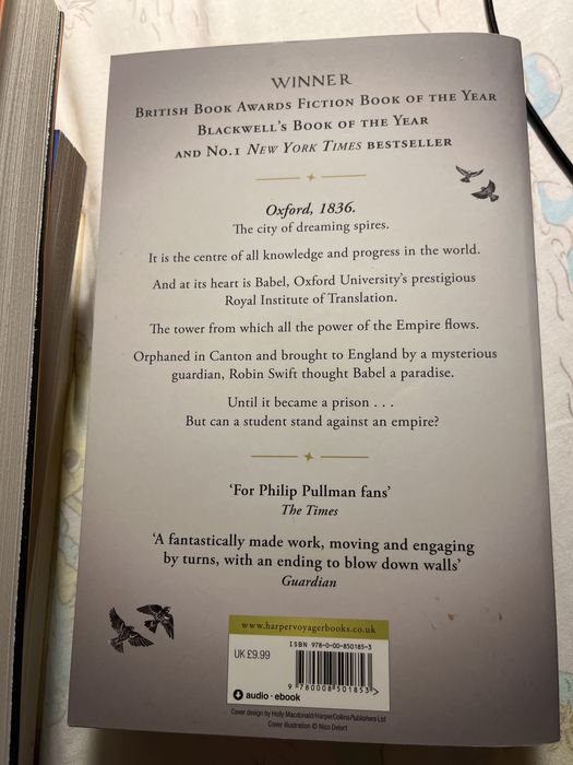 Livro “Babel” R F Kuang