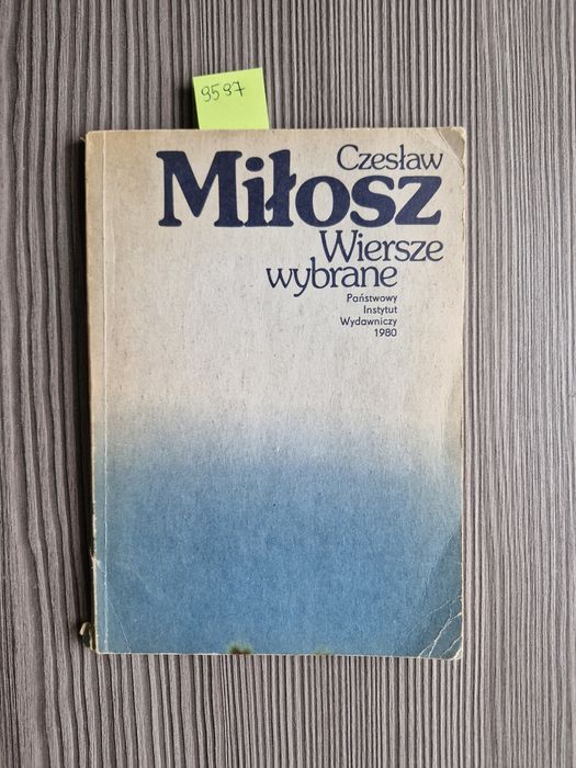 9597. "Wiersze wybrane" Czesław Miłosz