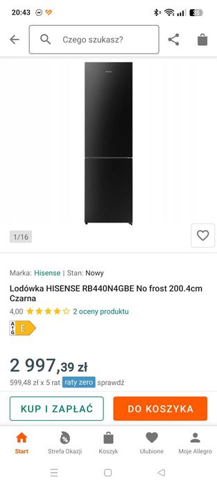 Lodówka na gwarancji