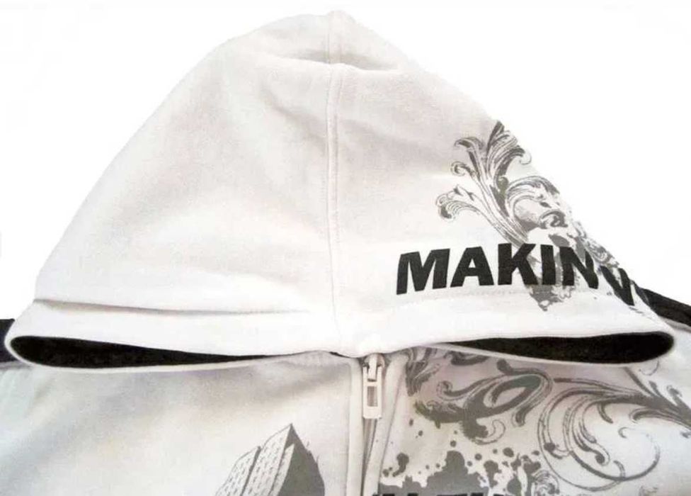 Camisola-Hoodie de Criança Unissexo Branco Grafiti