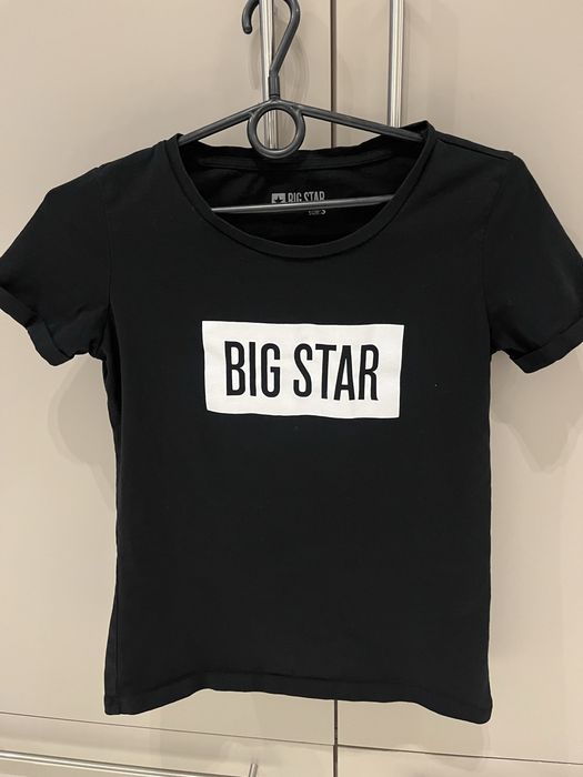 Big star koszulka bluzka krotki rękaw czarna