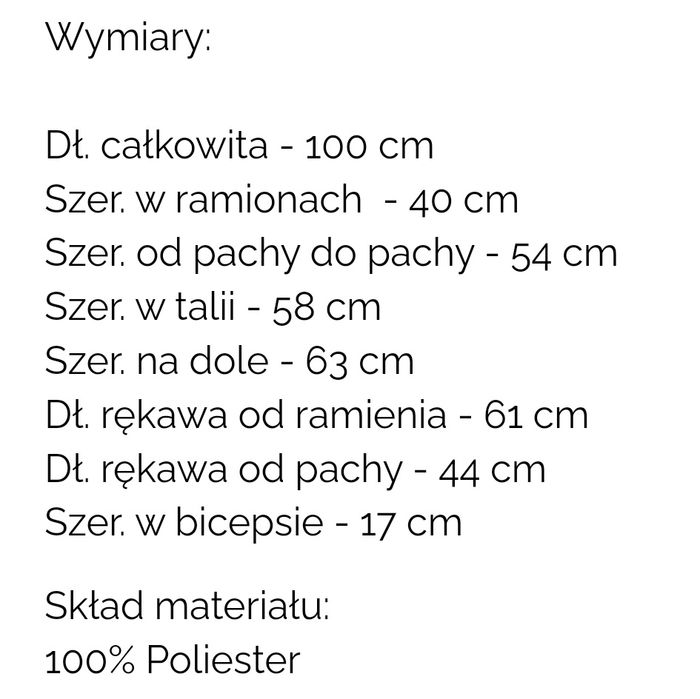 Klasyczny prosty  niezapinany płaszcz S/m/l