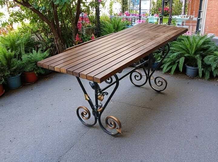 Стіл садовий. Стіл кований. Набір садовий.