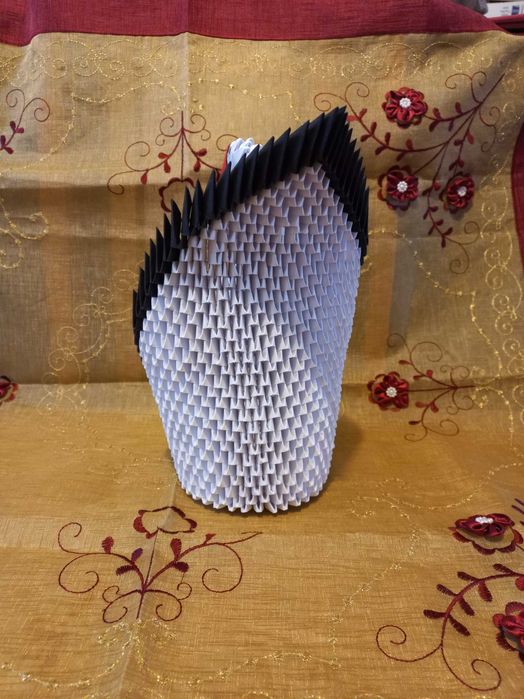 MEGA duży łabędź XXL - rękodzieło origami prezent dekoracja