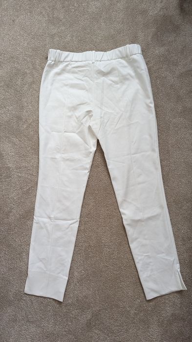 Spodnie garniturowe białe Mango