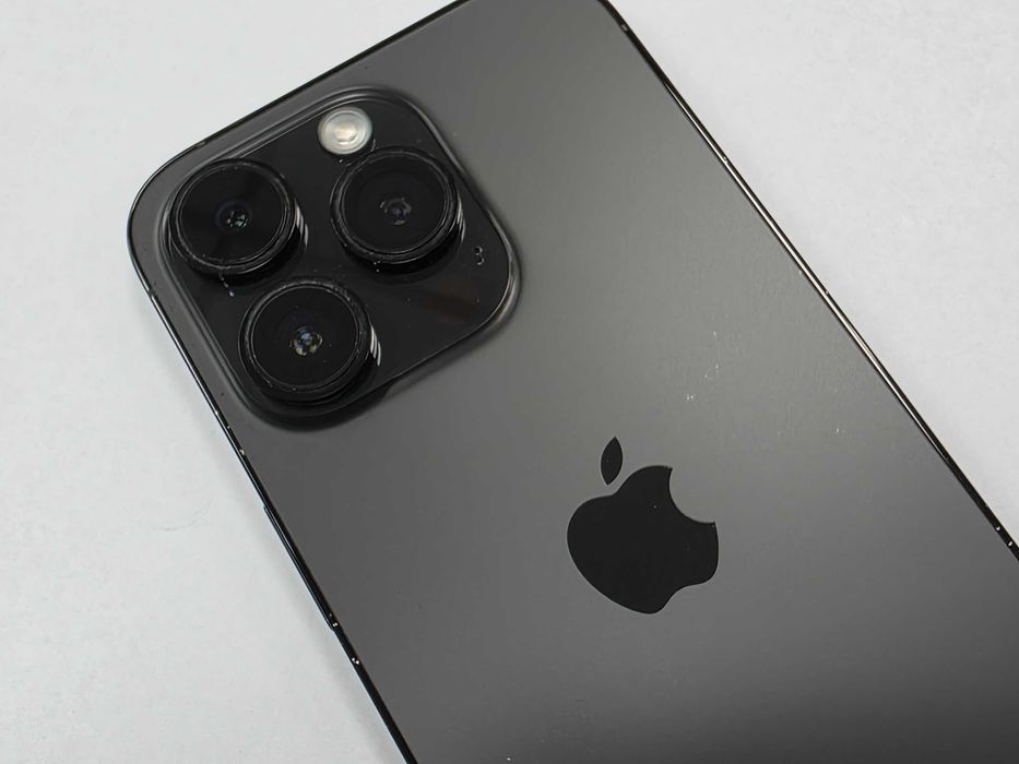iPhone 14 PRO 128GB Dual SIM (SIM + eSIM)/ Space Black/ BAT 73%/ Grade B do B+/  GW 6 MSC/ technicznie OK