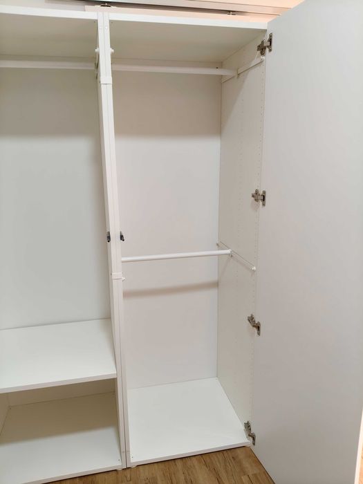 Roupeiro IKEA modular branco — excelente estado