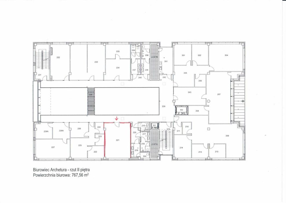 Lokal biurowy 42 m2, ul. Cystersów 9 Kraków