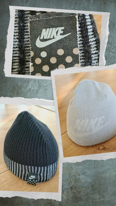 Czapka Dwustronna Nike. Czarna i Szara. Rozmiar uniwersalny