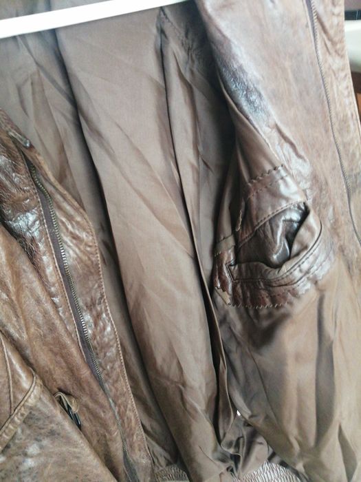 Casaco Blusão Cabedal puro!	Como novo !!*