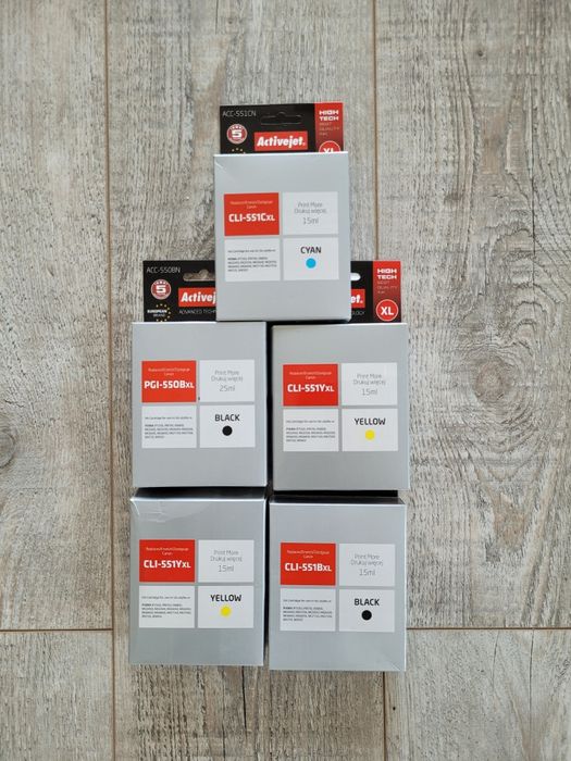 Tusze do Canon Pixma 7250. Activejet