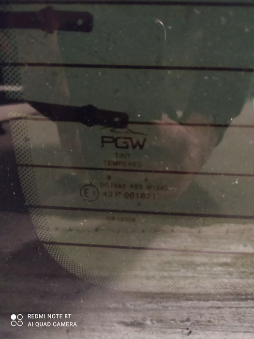 Nowa szyba tylna tył prawe prawa Ford Transit 14r- w drzwi PGW