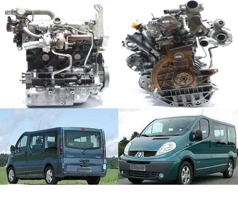 Opel. Vivaro A 1.9 DTi Silnik Kompletny F9Q 760 F9K 101KM Gwarancja