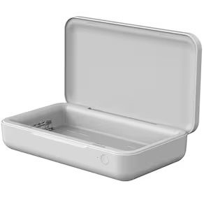 Esterilizador UV e Carregador Sem Fios Qi Samsung com Tampa Magnetica