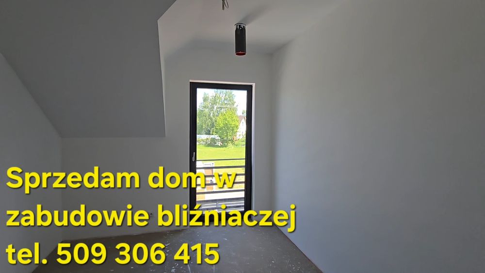 Dom jednorodzinny w zabudowie bliźniaczej Gotowy do Zamieszkania