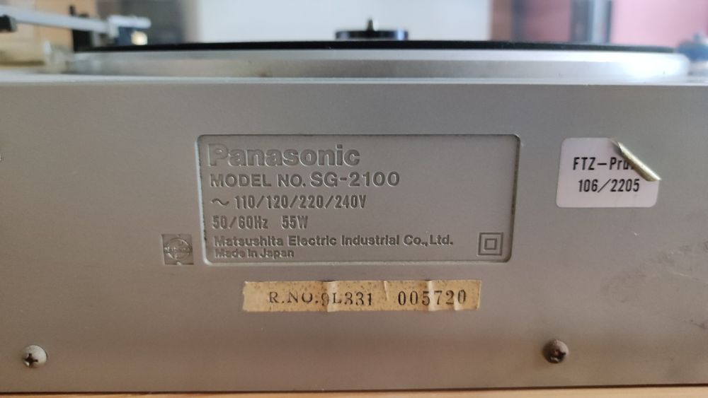 Aparelhagem Panasonic SG 2100 usada