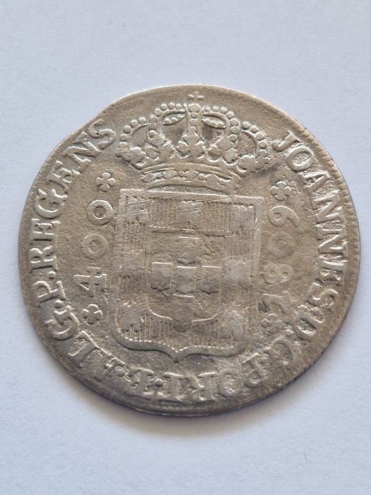 Moeda de Prata Cruzado Novo D. Joao PR 1809
