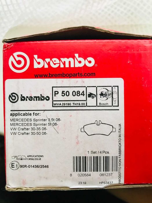 P 50 084 Brembo Тормозные колодки(новые)
