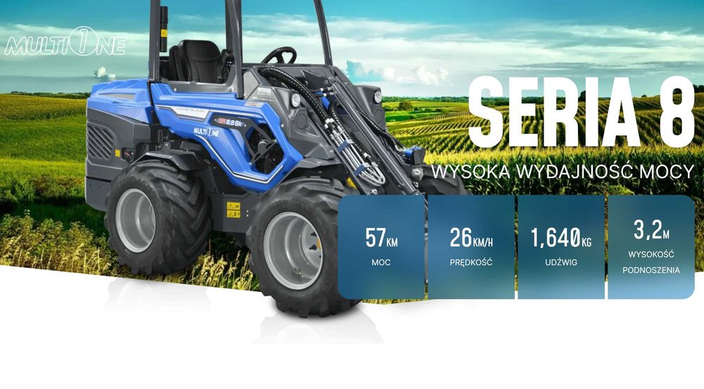 Wynajem MultiOne 8.5 mulczer leśny, likwidacja samosiejek-młode drzewa