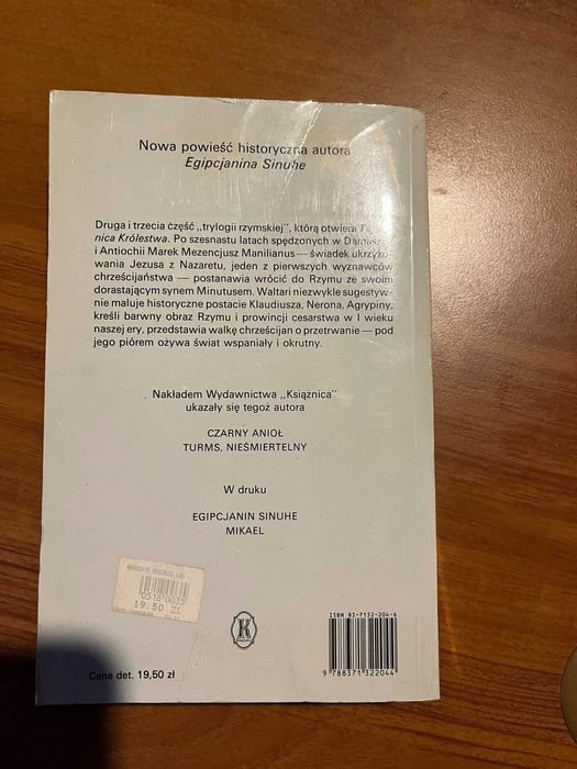 Wrogowie rodzaju ludzkiego ; Mika Waltari, powieść historyczna