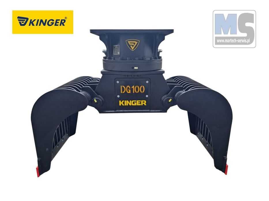 Chwytak sortujący wyburzeniowy z obrotem hydraulicznym KINGER DG100 980kg 14-18t