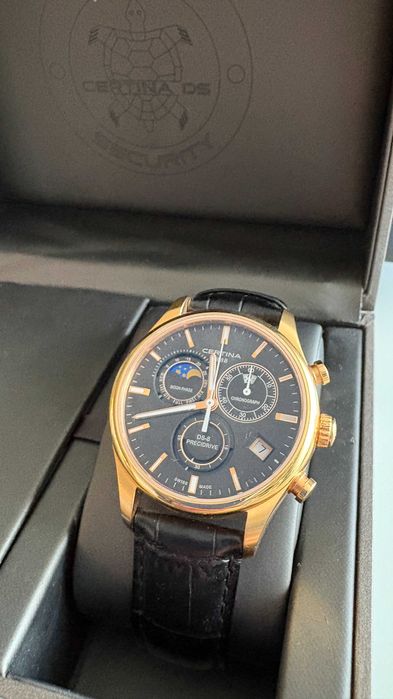 ZEGAREK CERTINA DS-8 Chrono Moonphase Precidrive –stan idealny,komplet