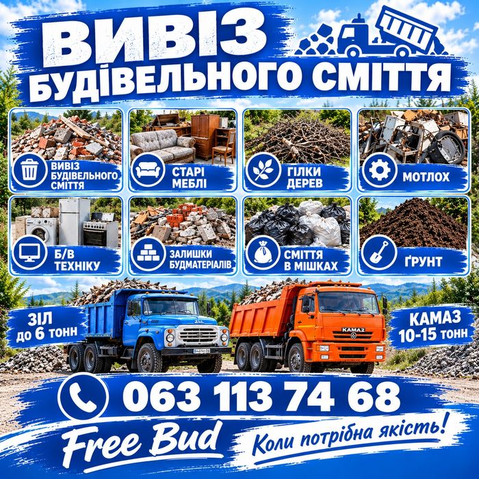 Сипкі буд матеріали - щебінь, відсів, чорнозем, пісок. Бровари і села.