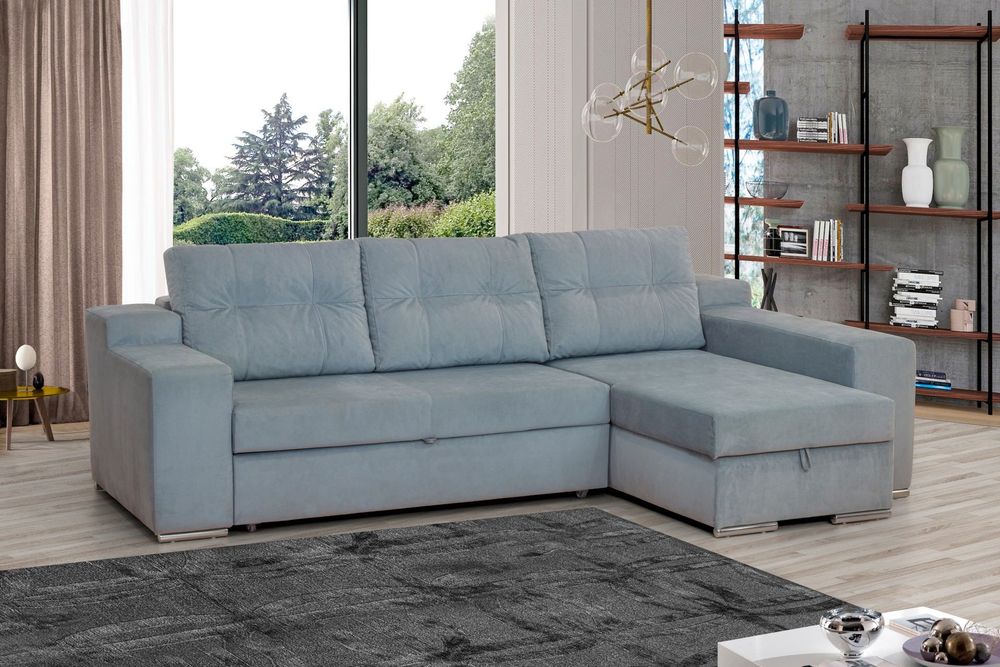 Sofá Cama Chaise Longue com Baú