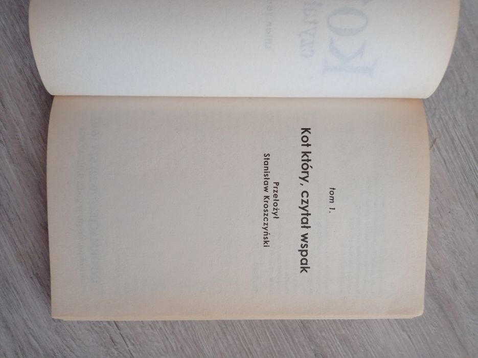 Kot , który czytał wspak. Lilian Jackson Braun