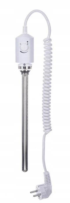 Grzejnik łazienkowy elektryczny 300W INOX BIAŁY