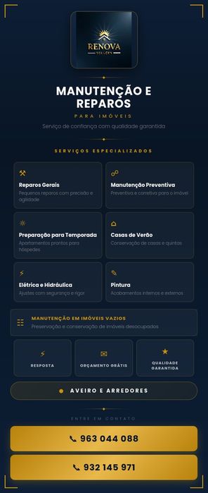 Organização   reparações   faxina
