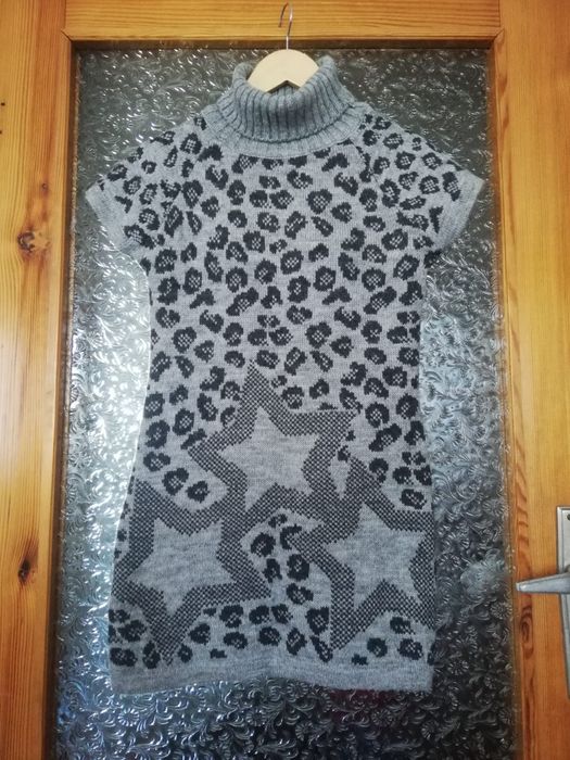 Sweter, bezrękawnik z golfem rozm. S