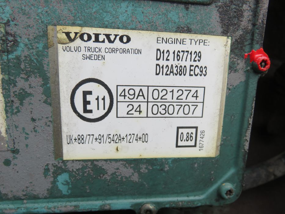 Silnik Volvo Fh 12 I Fh 12/380 D12a380