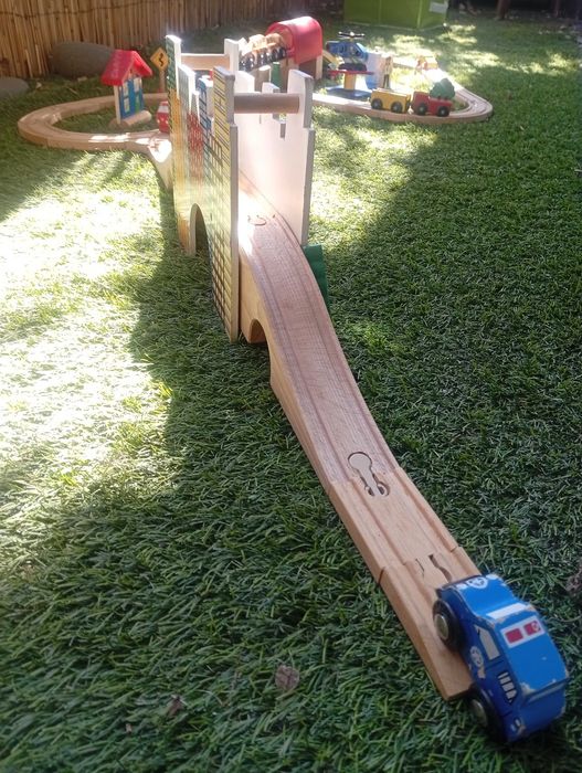 Pista de madeira