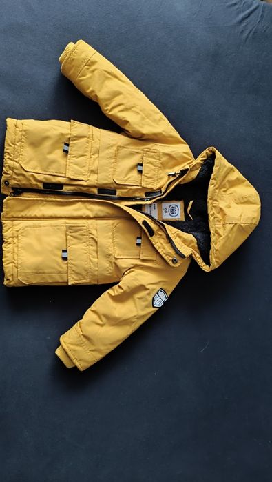 Gruba zimowa kurtka parka Urban skate smyk 98