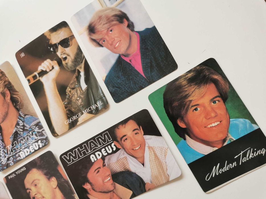 Lote de 12 calendários de música dos anos 80 e 90