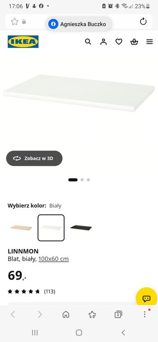 Blat Ikea Linnmon