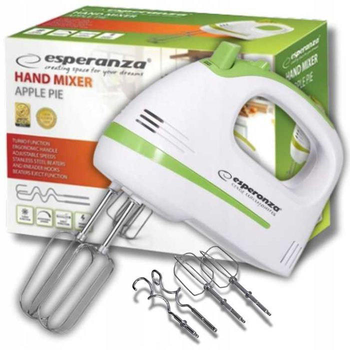 Mikser ręczny 400w robot kuchenny turbo 7 biegów trzepaczki mieszadła