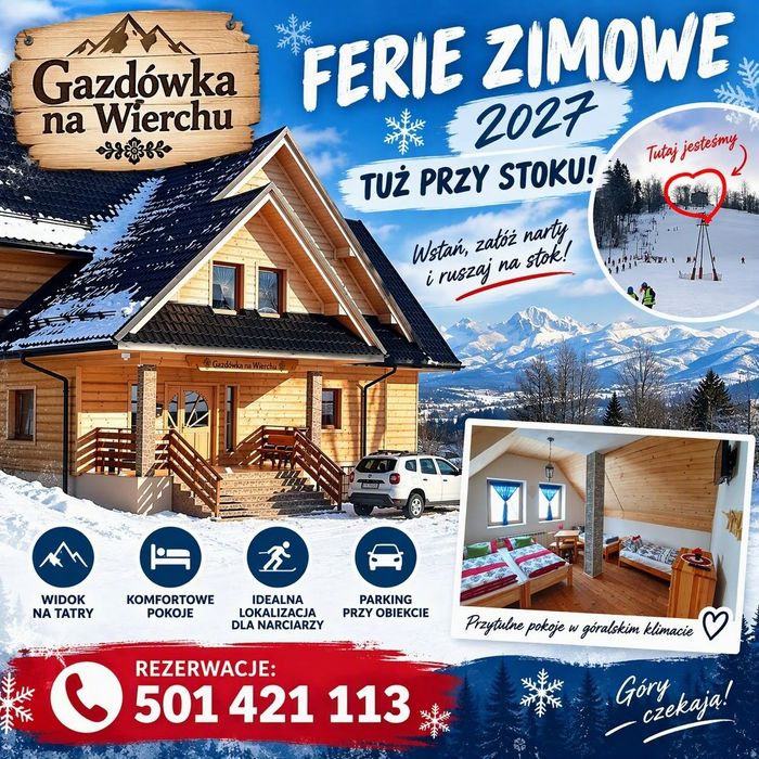 Dom na wyłączność k.Zakopanego widoki,altana, sala biesiadna