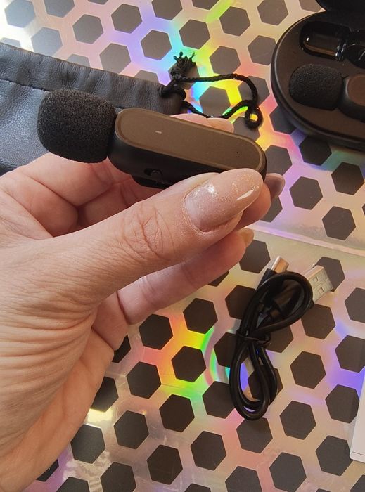 Bezprzewodowy mini mikrofon zestaw