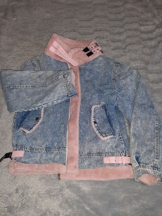 Джинсова курточка з мєхом