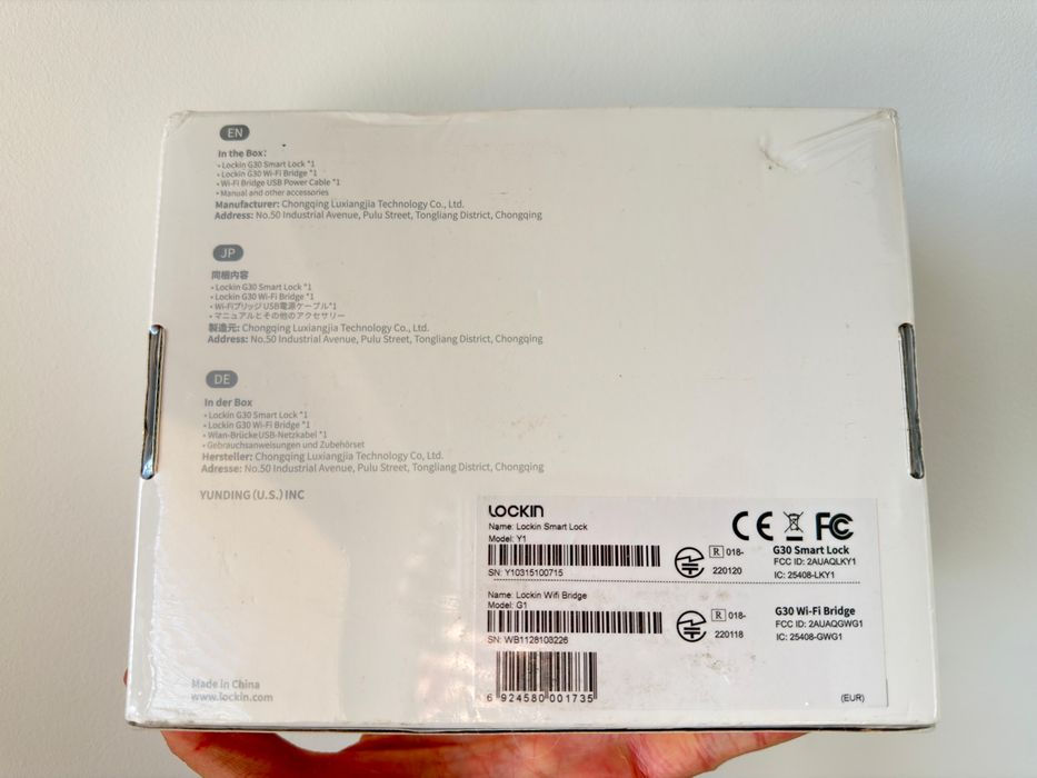 Inteligenty Zamek z pinpadem G30 WiFi