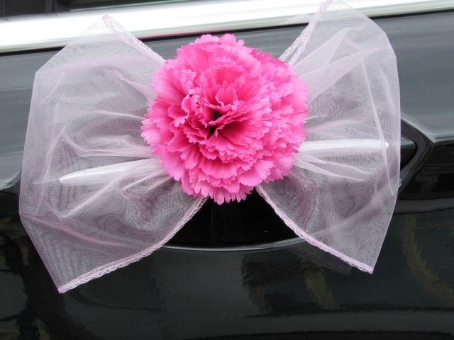 Dekoracja samochodu ~ SZARFA ŚLUB STROIK OZDOBA