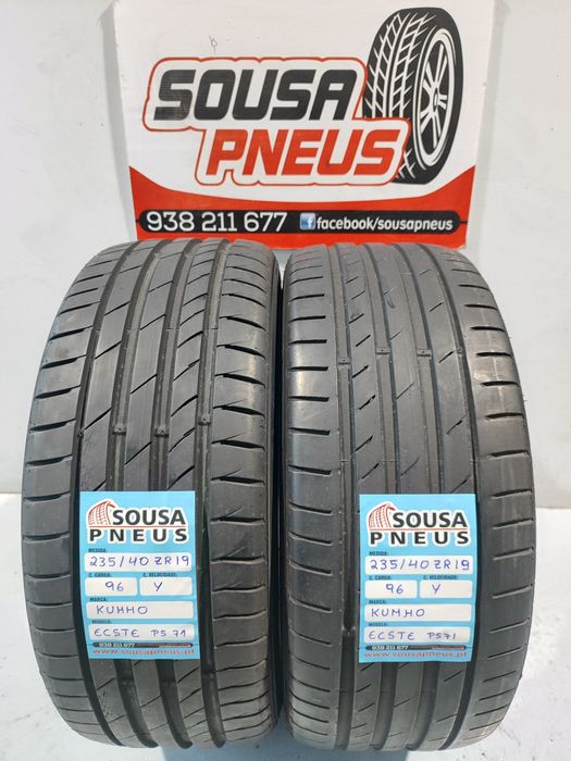 2 pneus semi novos 235-40R19 Bridgestone - Oferta da entrega