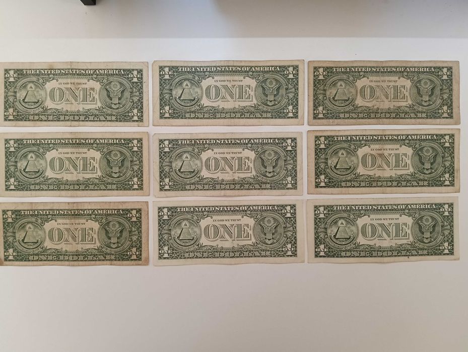Conjunto Notas 1 Dollar USA