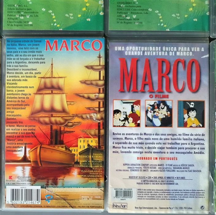 Colecção Lote VHS "Marco"